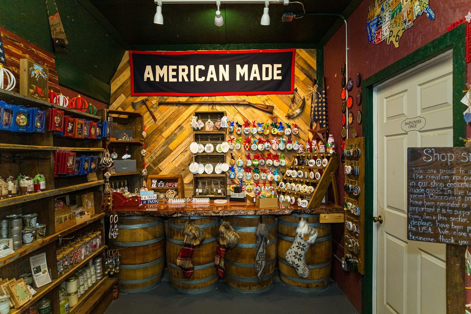 The American Made section in the Ornament Shop